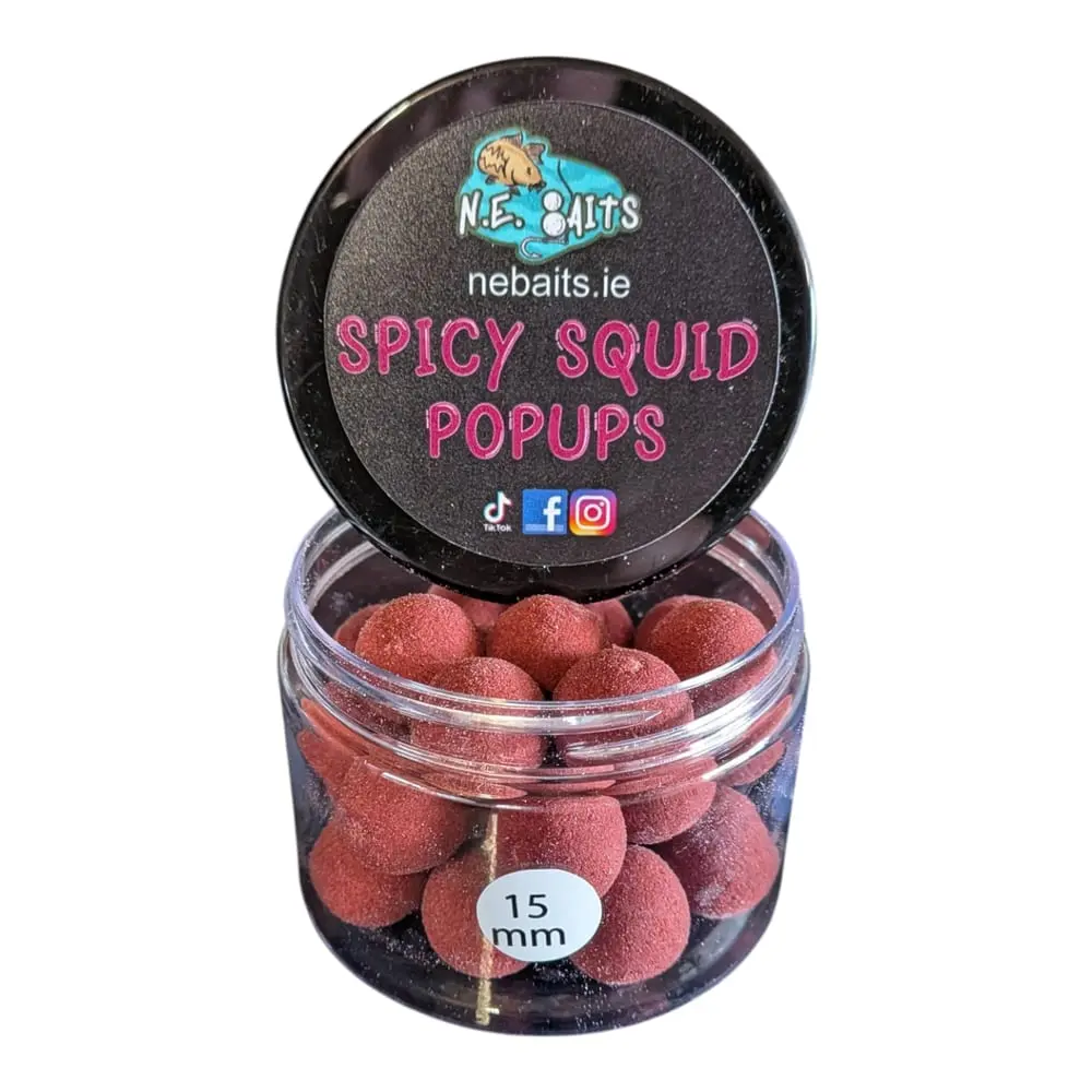 N.E Baits Spicy Squid pop-ups